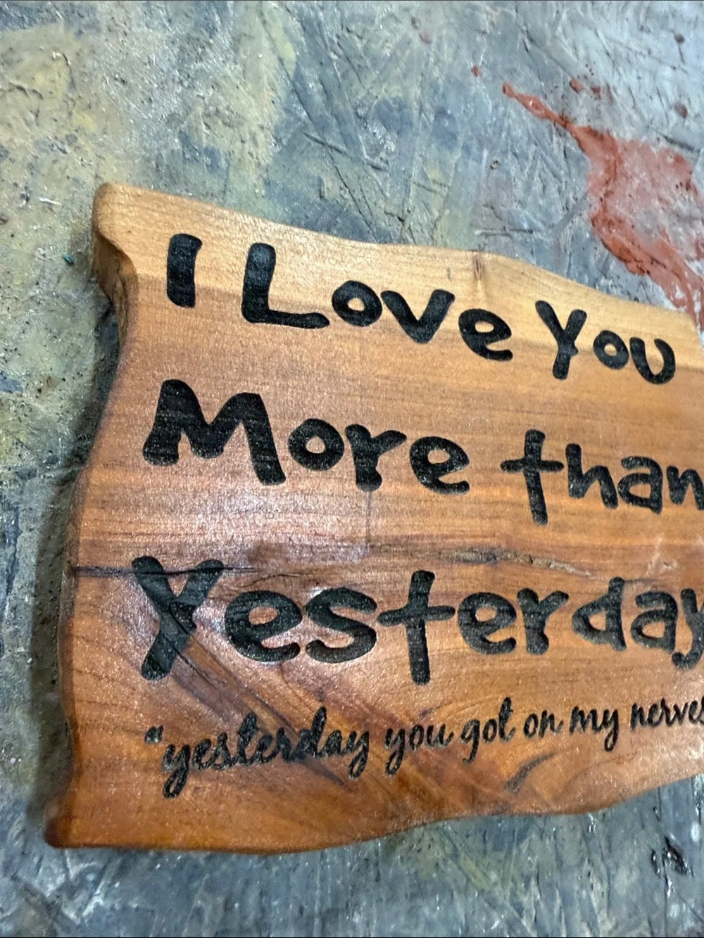 Handcrafted Cypress Wood Sign 